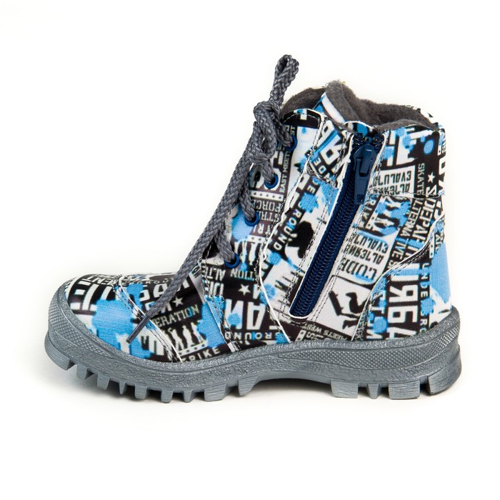 Ботинки дошкольные арт. 70423 (серый/голубой) (р.31)