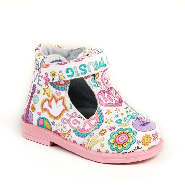 Ботинки ясельные профилактические арт. 8417, цвет белый, размер 19