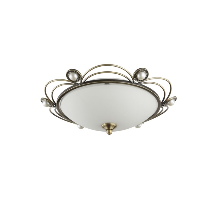 Люстра потолочная Amado 2x60W E27 бронза 35,5x35,5x13,2см