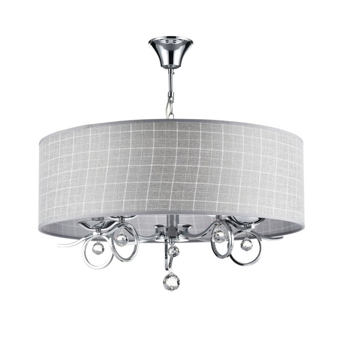 Люстра подвесная Bertrand 5x40W E14 хром 62x62x34,5см