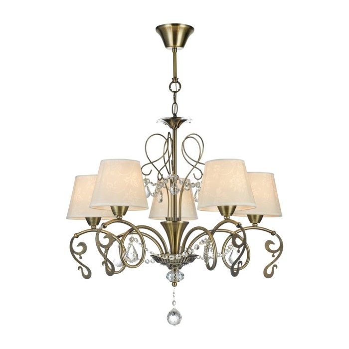 Люстра подвесная Biti 5x40W E14 бронза 64x64x57см