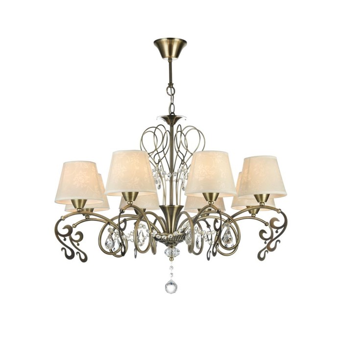 Люстра подвесная Biti 8x40W E14 бронза 76x76x61см