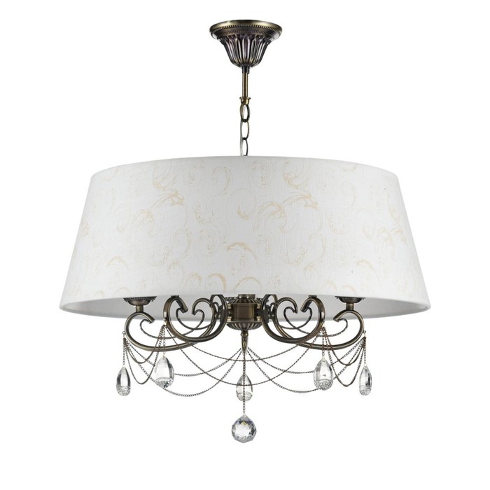 Люстра подвесная Brossard 5x40W E14 бронза 60x60x43,5см