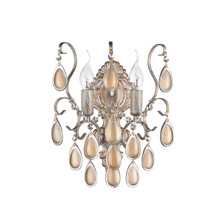 Бра Chabrol 2x40W E14 кремовое золото 25,5x20x34,2см