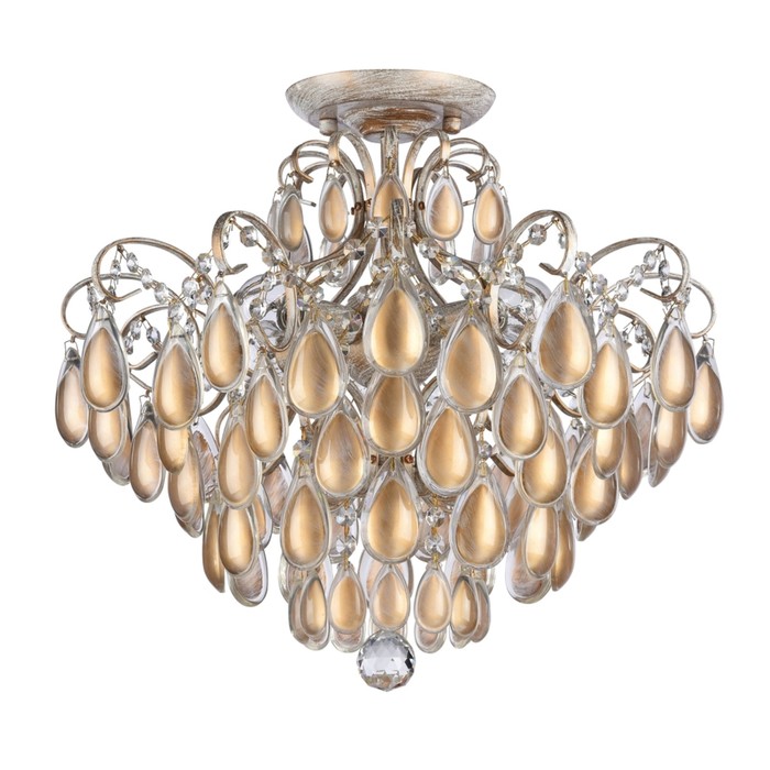 Люстра потолочная Chabrol 4x40W E14 кремовое золото 47,4x47,4x42,3см