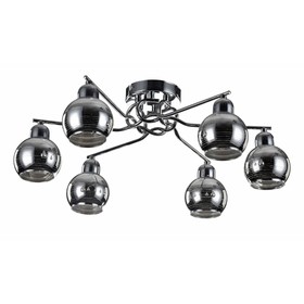 

Люстра потолочная Cosmo 6x40W E14 хром 57x57x20см