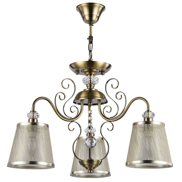 Люстра подвесная Driana 3x40W E14 античная бронза 58,3x58,3x37,4см