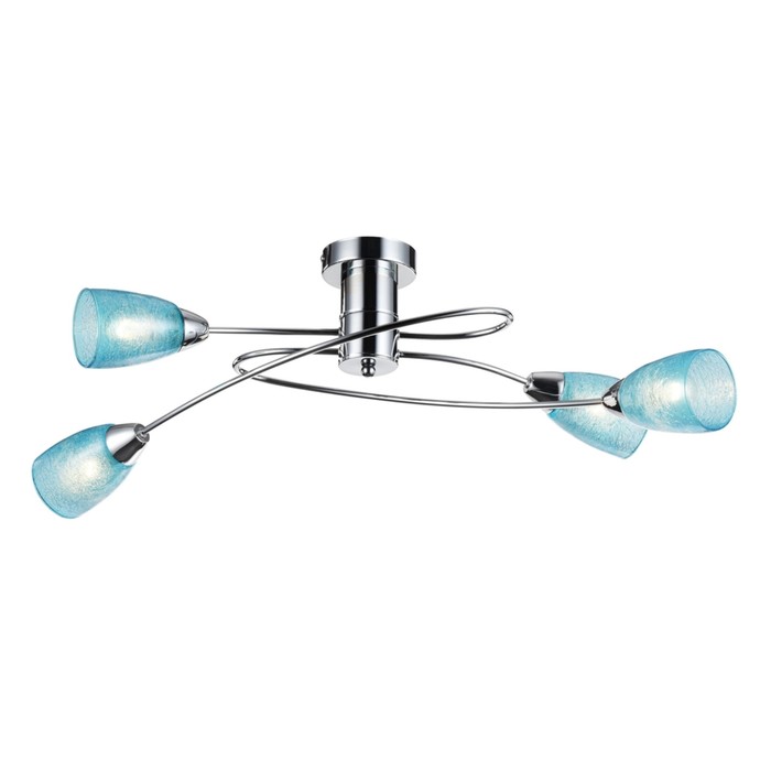 Люстра потолочная Flash 4x40W E14 хром 32x70x25см