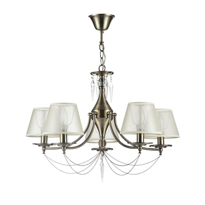 Люстра подвесная Garcia 5x40W E14 бронза 67x67x47,5см