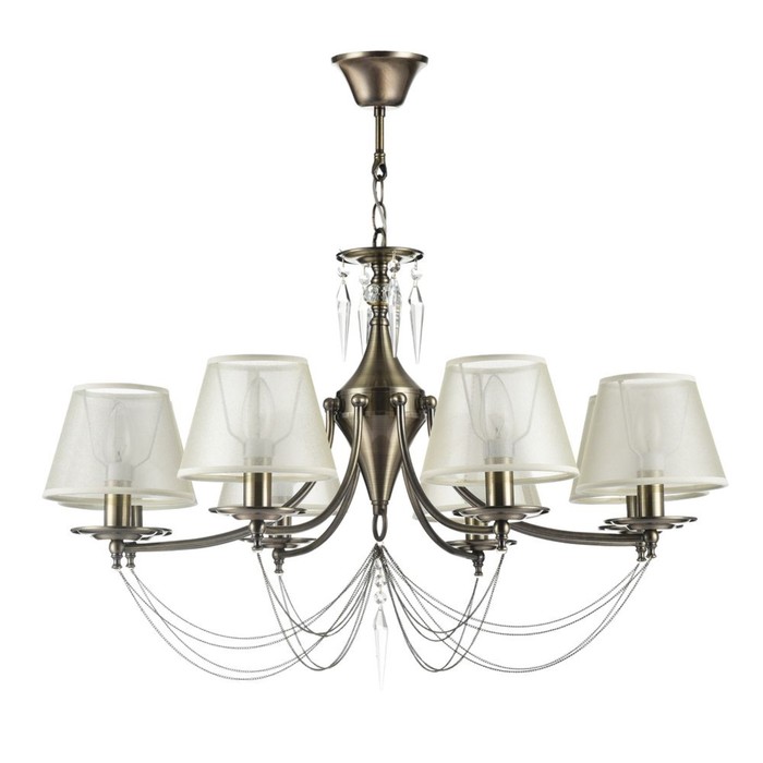 Люстра подвесная Garcia 8x40W E14 бронза 78x78x52см