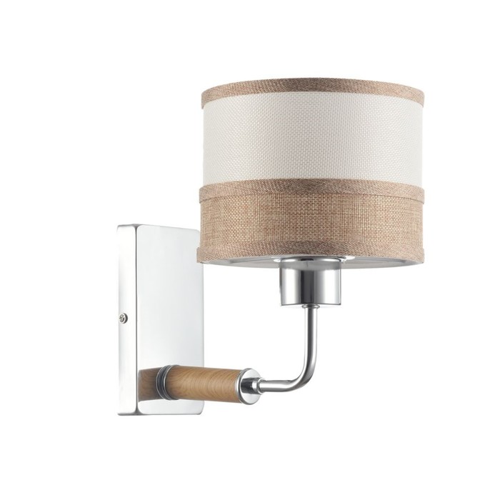 Бра Helen 1x40W E27 никель, светло коричневый 23,5x15,5x23см