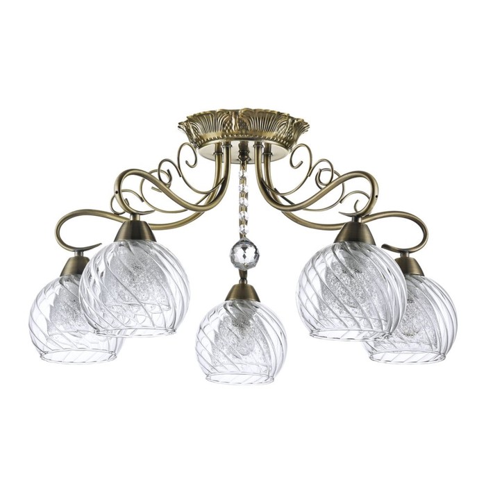 Люстра потолочная Nella 5x40W E14 бронза 60x60x31см