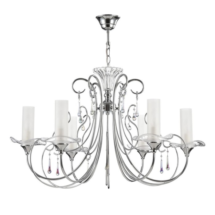 Люстра подвесная Pontedra 6x40W E14 хром 81,5x81,5x48,7см