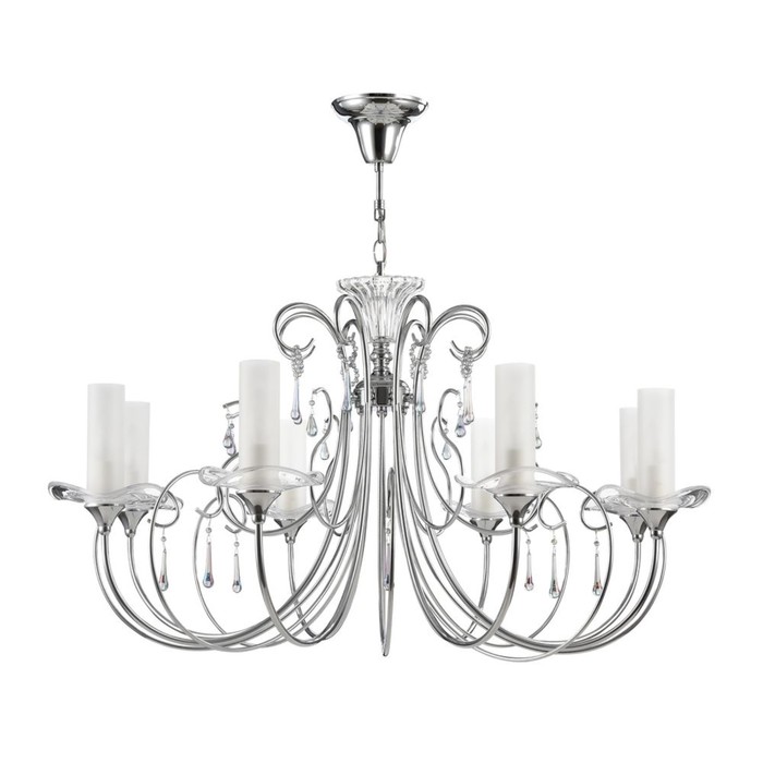 Люстра подвесная Pontedra 8x40W E14 хром 95,8x95,8x52,7см