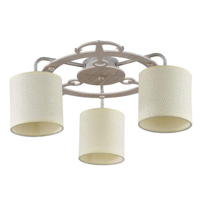 Люстра потолочная Timone 3x40W E14 белое золото 50x50x20см