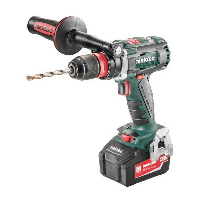 Шуруповерт аккум. Metabo BS18LTXBLQI, 18 В, 2х4Ач, LiIon, 1850 об/мин, БЗП 13мм, кейс