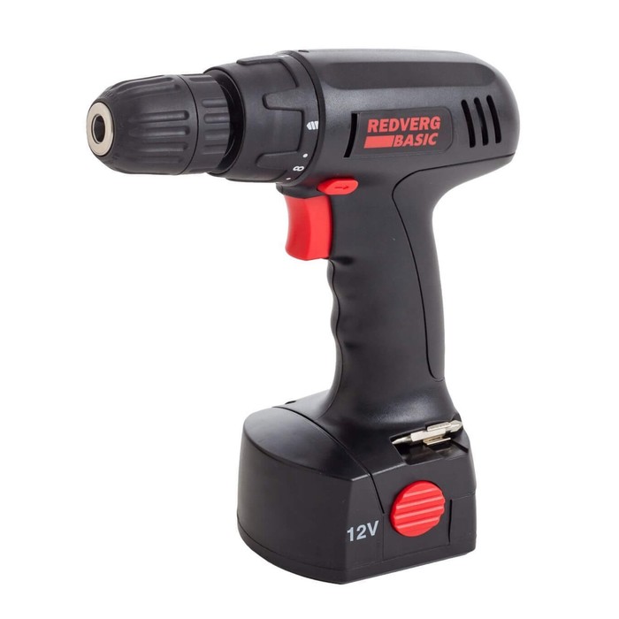 Дрель аккум. RedVerg RD-SD12/2 Basic, 12 В, 2х0.8 Ач, 8 Нм, 550 об/мин, БЗП 10 мм, реверс