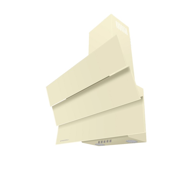 Вытяжка Maunfeld Cascada Mini 60, 3 скорости, 650 м³/ч, бежевое стекло