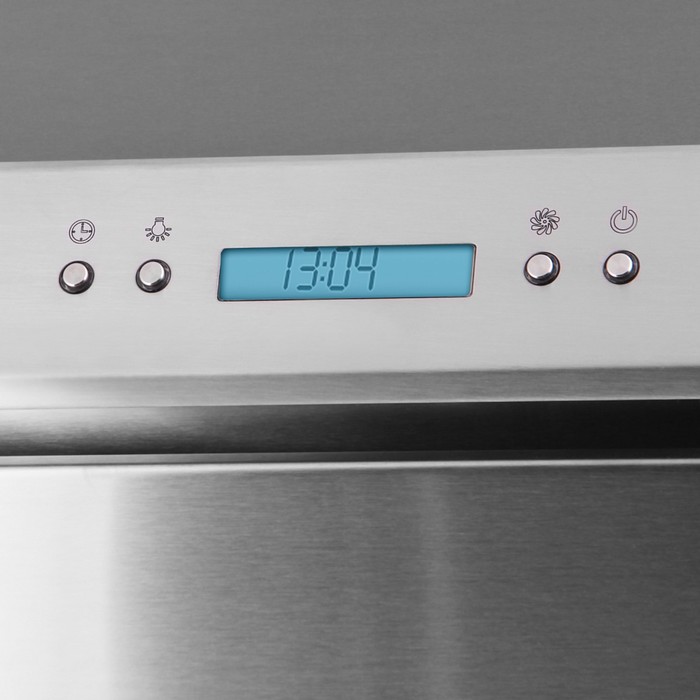 Вытяжка Maunfeld Gloria 60, 3 скорости, 1050 м³/ч, серебристый/черное стекло