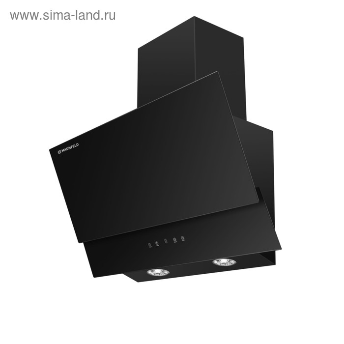 Вытяжка Maunfeld Plym Touch 60 наклонная 1050 м3ч 3 скорости 60 см чёрнаястекло 1249000₽