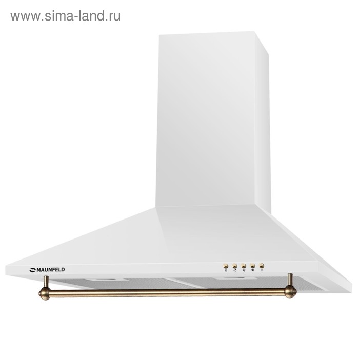 Вытяжка Maunfeld Retro Light 60 каминная 650 м3ч 3 скорости 60 см белая 1399000₽