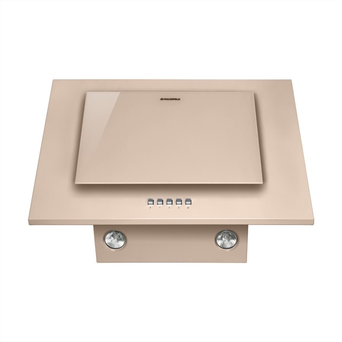 Вытяжка Maunfeld Tower (С) 60, 3 скорости, 650 м³/ч, темно-бежевый/темно-бежевое стекло