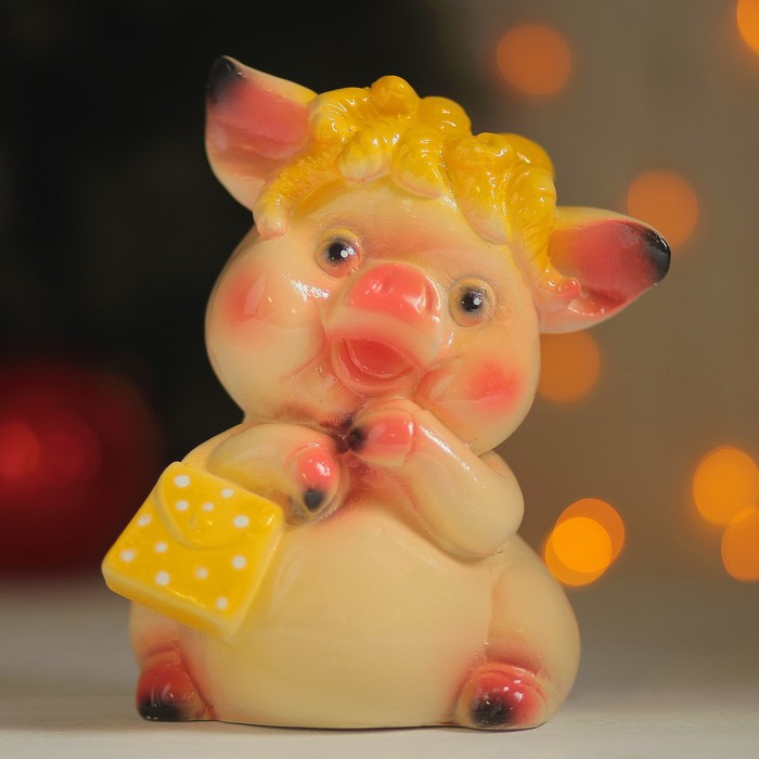 Копилка "Поросенок с сумкой"