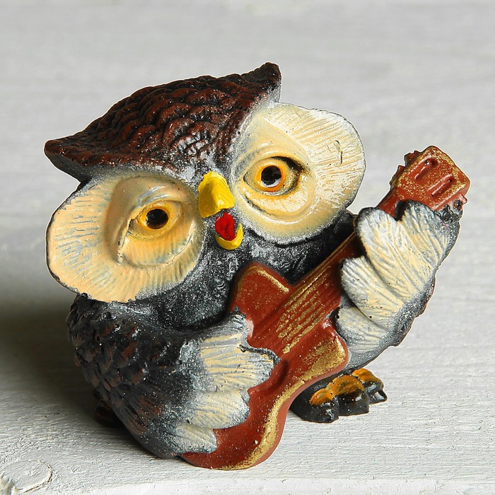 Сувенир "Cовенок с гитарой" классика 5х6см