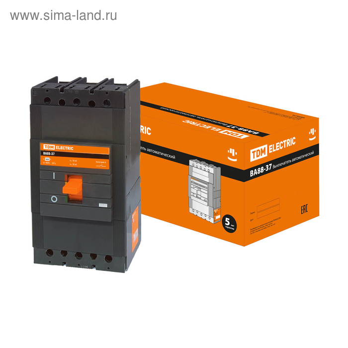 Автоматический выключатель TDM ВА88-37 3Р 315 А 35 кА SQ0707-0019 10813₽