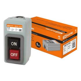 

Выключатель кнопочный TDM ВКН-310, 3Р, 10 А, 230/400 В, IP40, SQ0716-0001