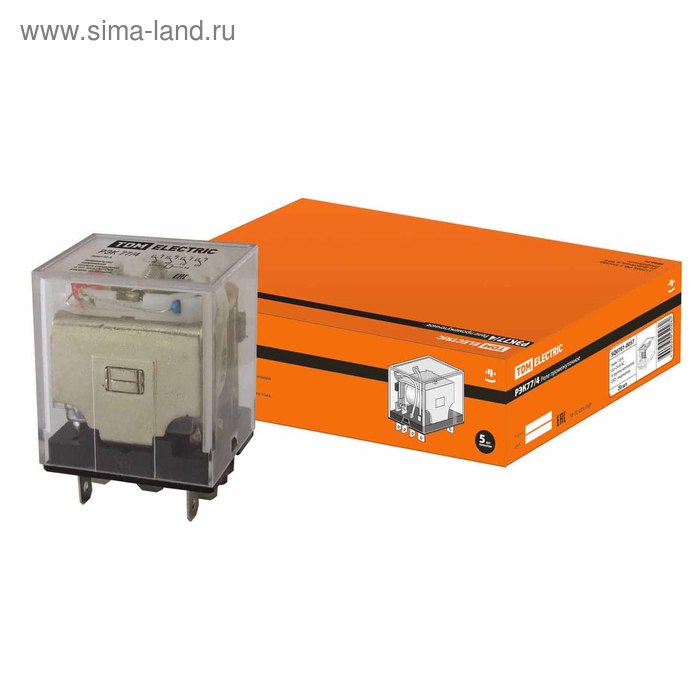 Реле TDM РЭК774 с инд 10 А 24 В AC SQ0701-0057 229₽