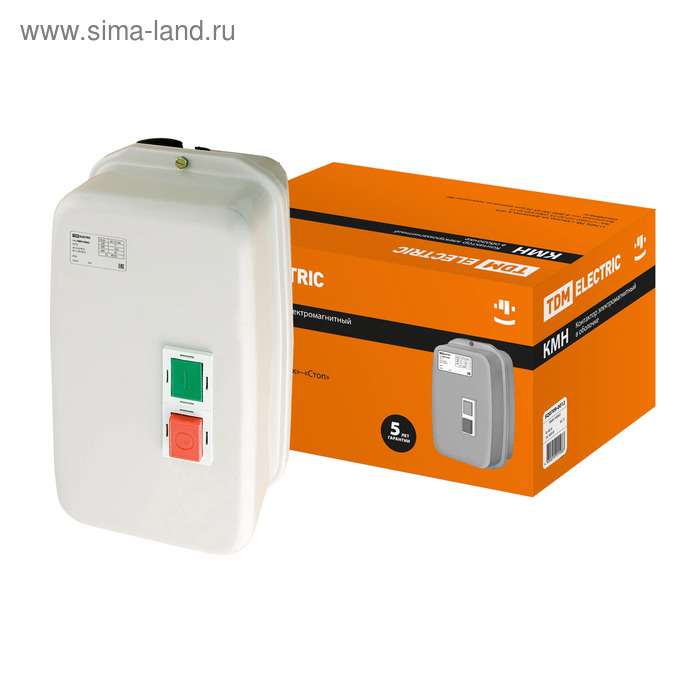 Контактор TDM КМН34062 40 А в оболочке Ue380 ВАС3 IP54 SQ0709-0012 5095₽