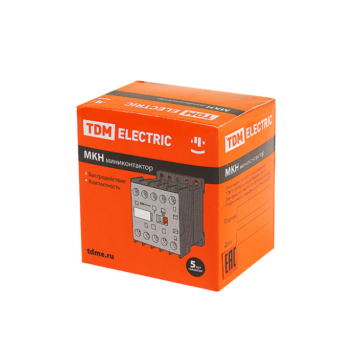 Миниконтактор TDM МКН-10911, 9 А, 230 В, 1НЗ, SQ0736-0004