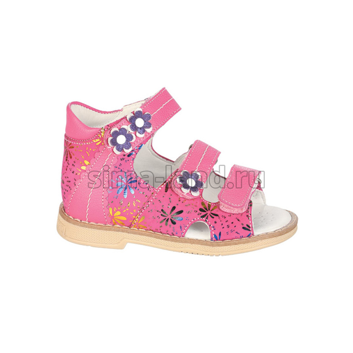 Сандалеты ортопедические детские, размер 24, цвет малиновый TW-124