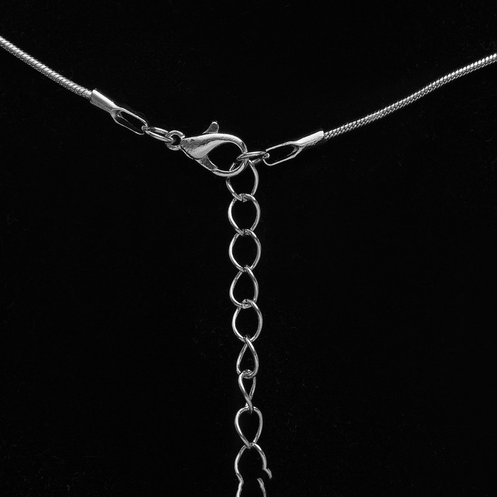 Кулон "Фогель", цвет чёрный в серебре