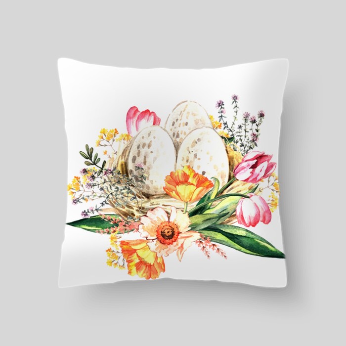 Декоративная подушка "Пасхальные мотивы 2", размер 40х40 см