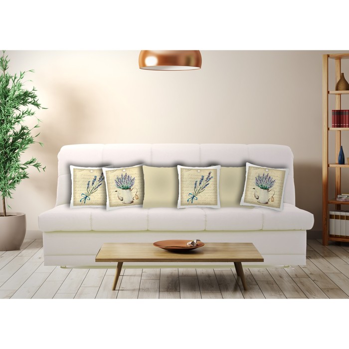 Комплект декоративных подушек "Винтажный коллаж, Прованс 3" размер 40х40 см-6 шт.