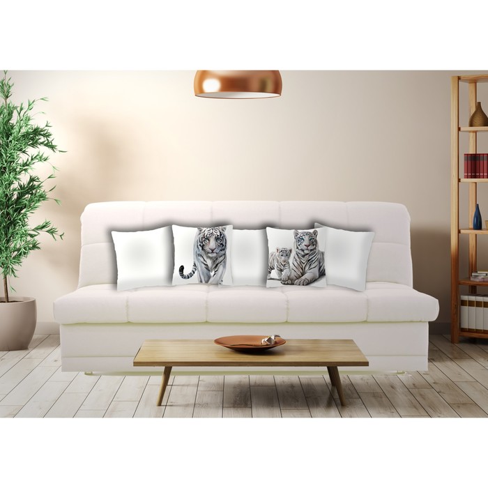 Комплект декоративных подушек "Тигры 1" размер 40х40 см-5 шт.