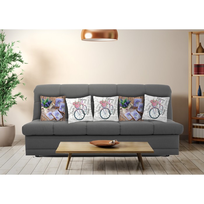 Комплект декоративных подушек "Нежный натюрморт 2", размер 40х40 см-5 шт.