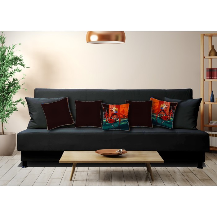 Комплект декоративных подушек "Велосипед 1", размер 40х40 см-5 шт.