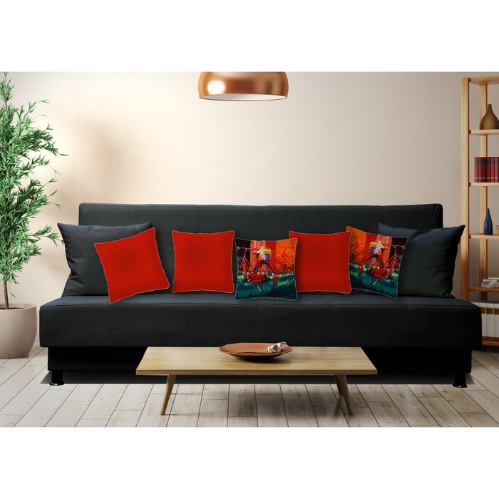 Комплект декоративных подушек "Велосипед 3", размер 40х40 см-5 шт.