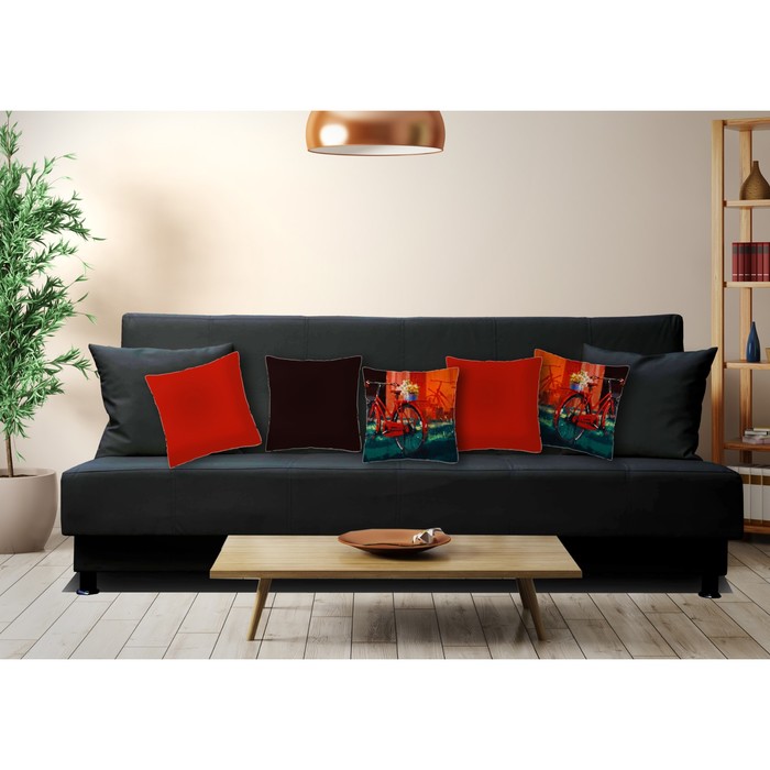 Комплект декоративных подушек "Велосипед 4", размер 40х40 см-5 шт.