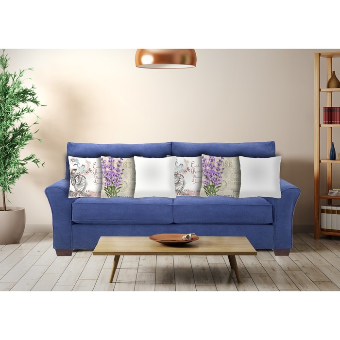 Комплект декоративных подушек "Письмо из прованса 2", размер 40х40 см-6 шт.