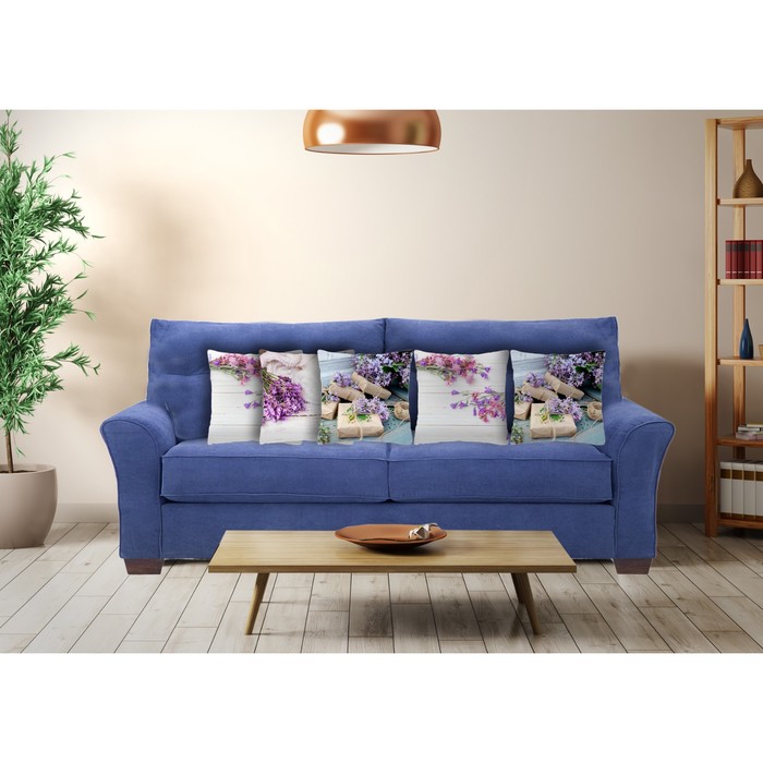 Комплект декоративных подушек "Нежный натюрморт 1", размер 40х40 см-5 шт.