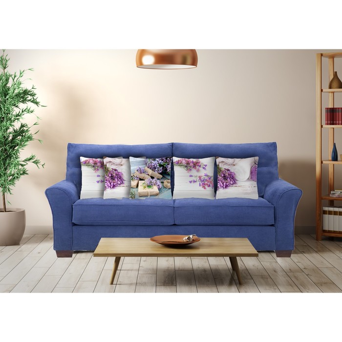 Комплект декоративных подушек "Нежный натюрморт 2", размер 40х40 см-5 шт.