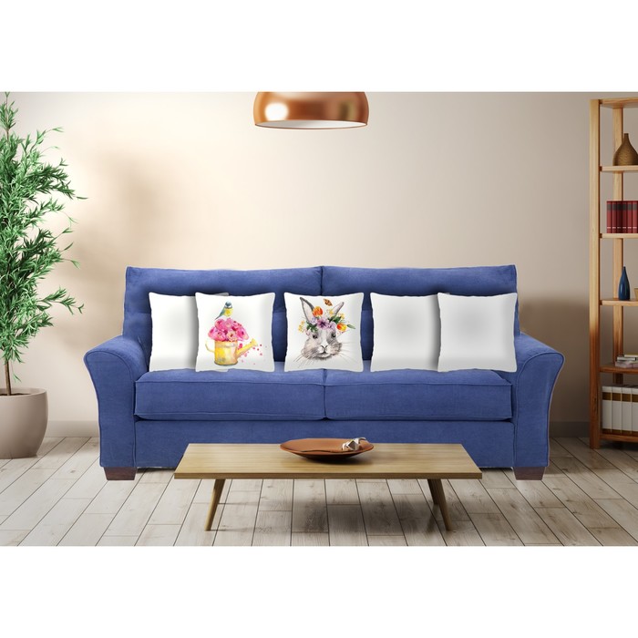 Комплект декоративных подушек "Пасхальные мотивы 2", размер 40х40 см-5 шт.