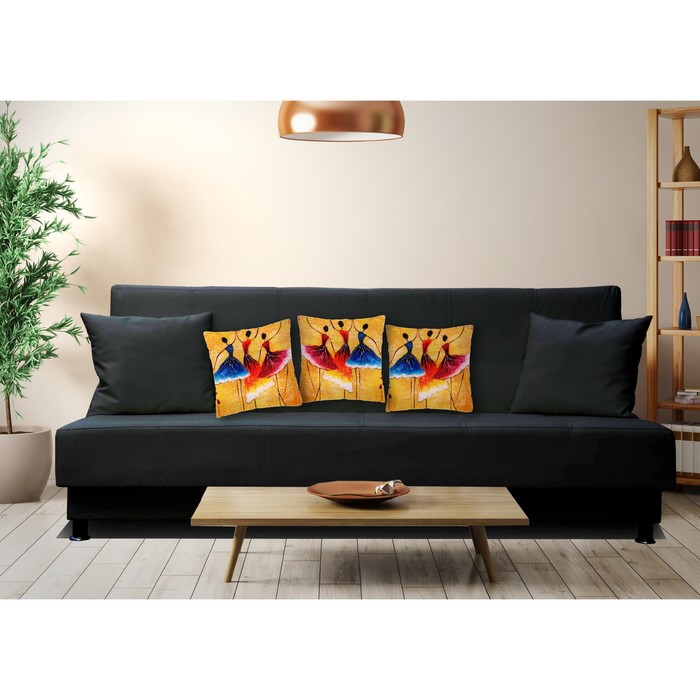 Комплект декоративных подушек "Девушки как цветы 1", размер 40х40 см-3 шт.