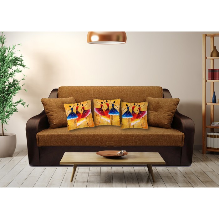 Комплект декоративных подушек "Девушки как цветы 2", размер 40х40 см-3 шт.