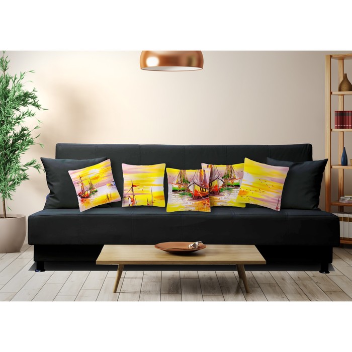 Комплект декоративных подушек "Венеция, Италия 1", размер 40х40 см-4 шт.