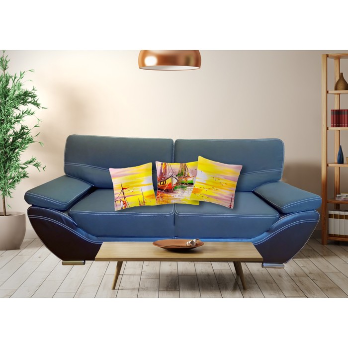 Комплект декоративных подушек "Венеция, Италия 3", размер 40х40 см-4 шт.